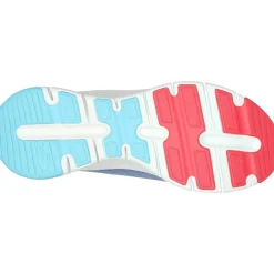 Women's Wide Fit Skechers 149722 Arch Fit Infinity Cool Trainers - Blue/Multi