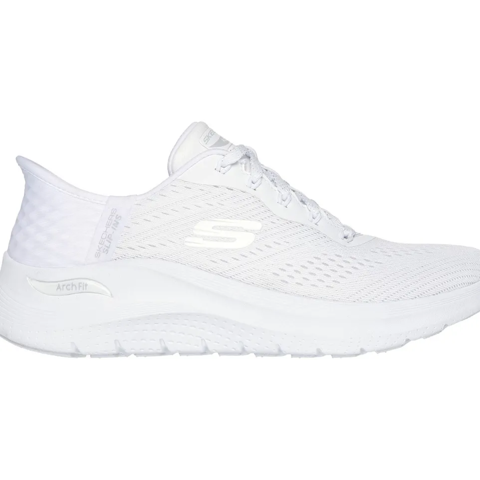 Women's Wide Fit Skechers 150066 Slip-ins Arch Fit 2.0 Easy Chic Trainers