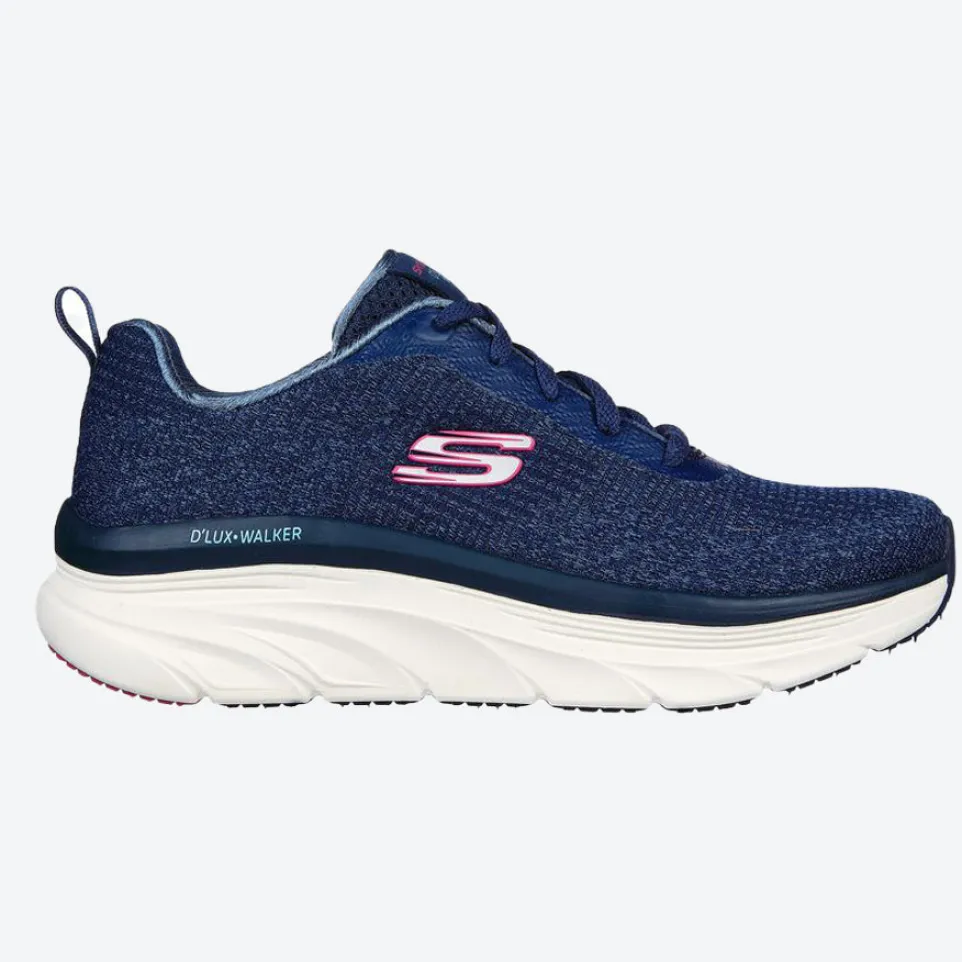 Women's Wide Fit Skechers 149815 Daily Beauty D'lux Vegan Walker Trainers