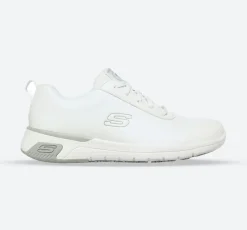 Women's Wide Fit Skechers 108010EC Marsing Gmina Slip Resistant Trainers