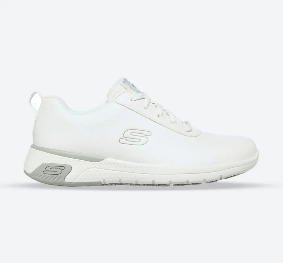 Women's Wide Fit Skechers 108010EC Marsing Gmina Slip Resistant Trainers