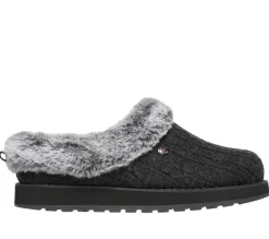 Womens Wide Fit Skechers Keepsakes Ice Angel Mule Slippers - Exclusive