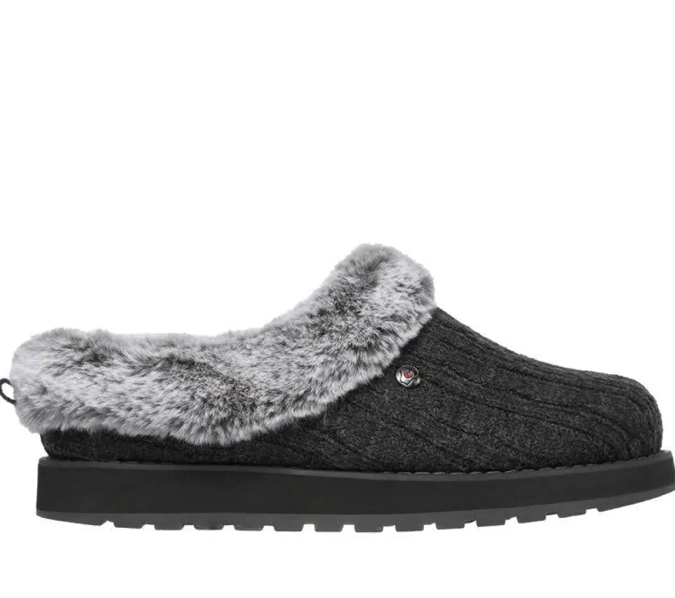 Womens Wide Fit Skechers Keepsakes Ice Angel Mule Slippers - Exclusive