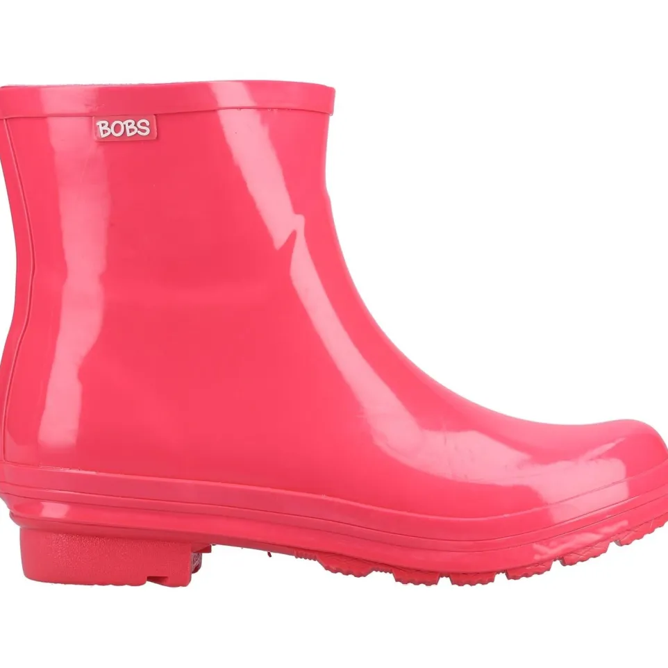 Women's Wide Fit Skechers 113377 Rain Check Neon Puddles Wellingtons Boots