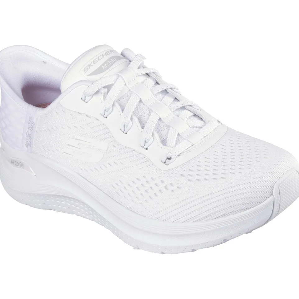 Women's Wide Fit Skechers 150066 Slip-ins Arch Fit 2.0 Easy Chic Trainers