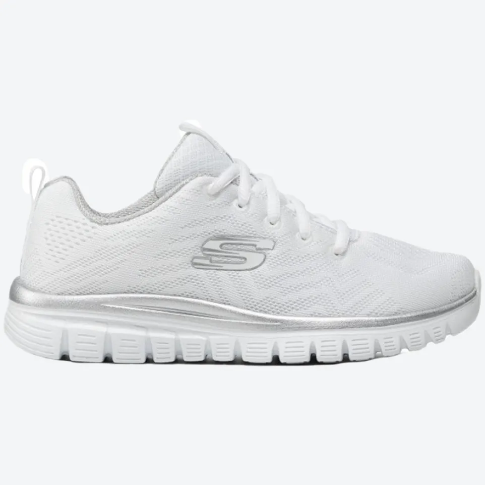 Womens Wide Fit Skechers 12615 Walking Trainers