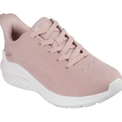 Women's Wide Fit Skechers 117497 Bobs Sport Squad Waves Trainers