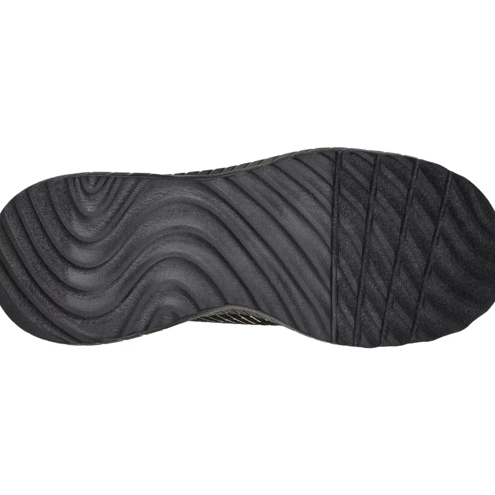 Women's Wide Fit Skechers 117207 Bobs Squad Chaos Renegade Trainers - Black