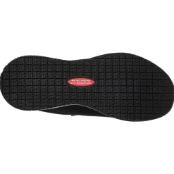 Women's Wide Fit Skechers 77222EC Squad SR Occupational Trainers - Black