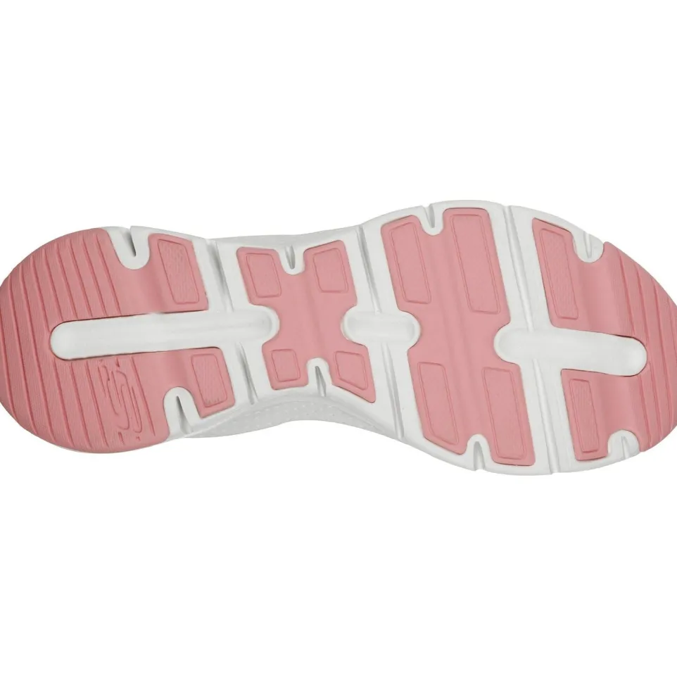 Women's Wide Fit Skechers 149057 Unny Outlook Sports Trainers - Rose