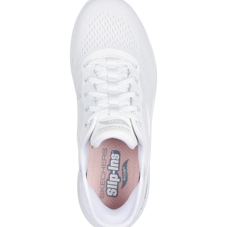 Women's Wide Fit Skechers 150066 Slip-ins Arch Fit 2.0 Easy Chic Trainers
