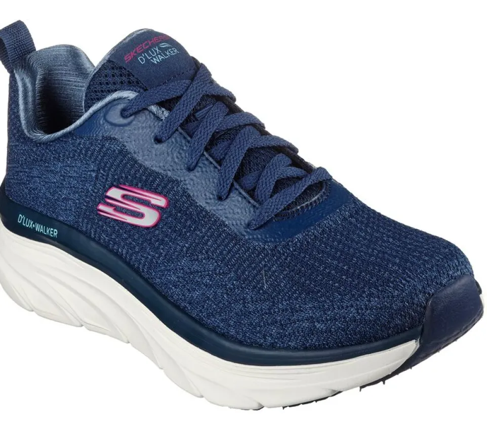 Women's Wide Fit Skechers 149815 Daily Beauty D'lux Vegan Walker Trainers