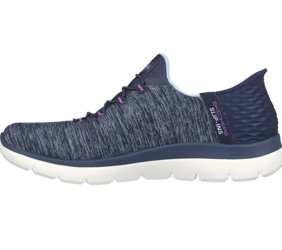 Women's Wide Fit Skechers 149937W Summits Dazzling Haze Vegan Trainers