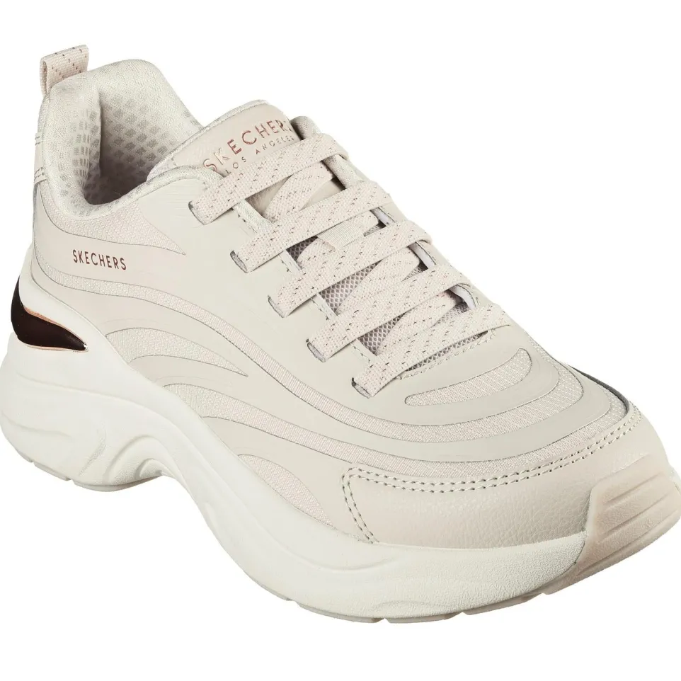 Women's Wide Fit Skechers 177575 Hazel Step N Flow Trainers