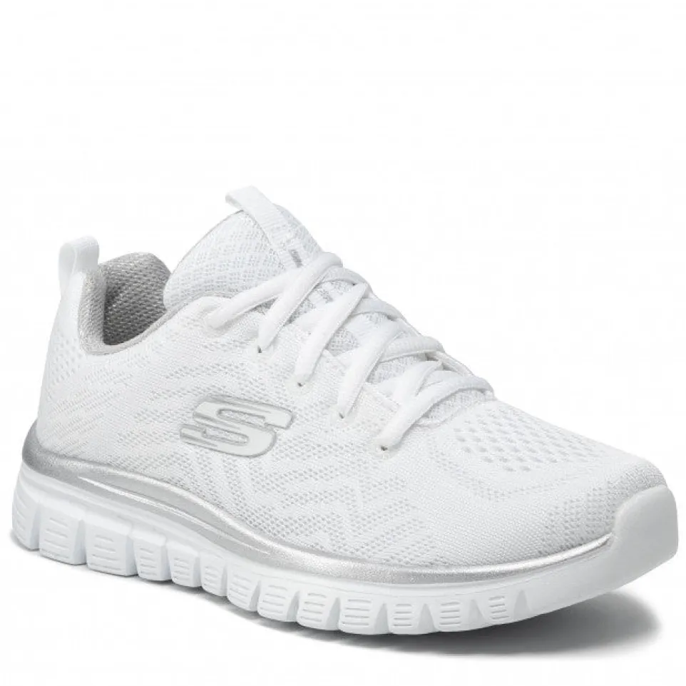 Womens Wide Fit Skechers 12615 Walking Trainers