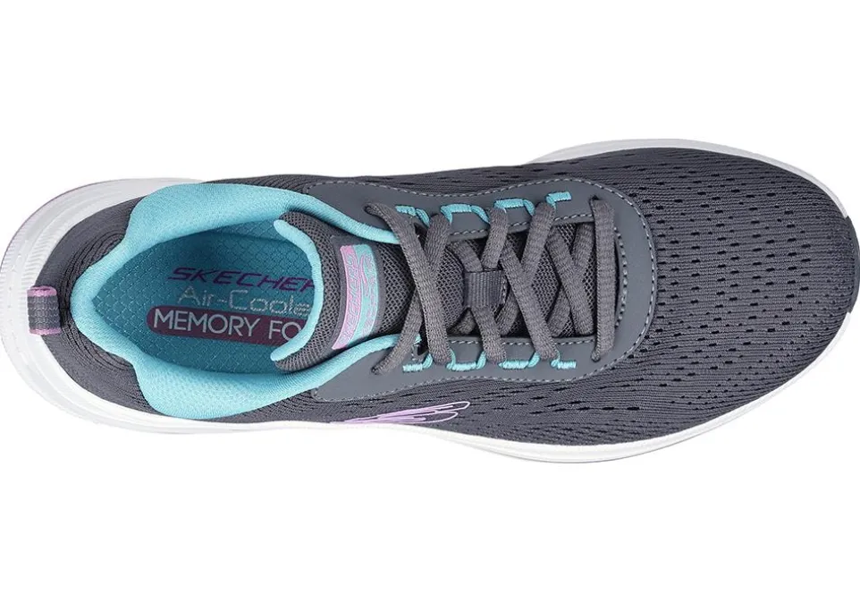 Women's Wide Fit Skechers 150131 Skech Air Meta - Aired Out Trainers