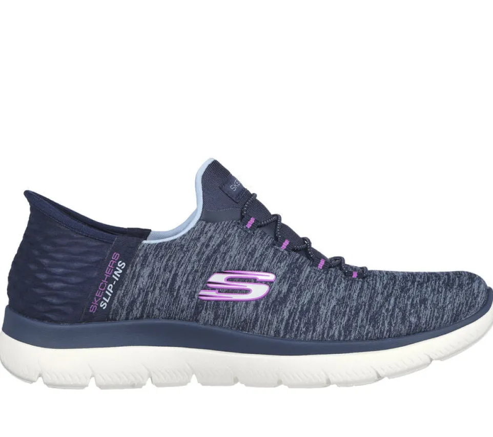 Women's Wide Fit Skechers 149937W Summits Dazzling Haze Vegan Trainers