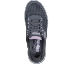 Women's Wide Fit Skechers 124846 Go Walk Flex Clear Creek Trainers
