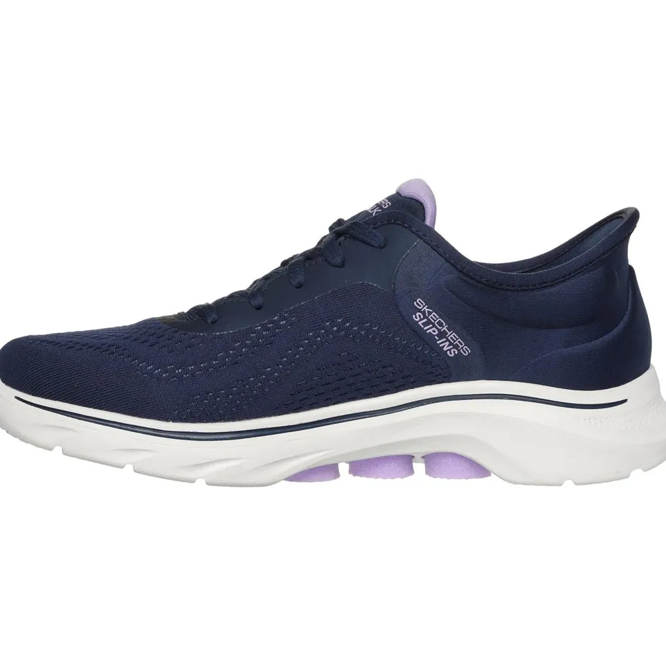 Women's Wide Fit Skechers 125233 Slip-ins Go Walk 7 Valin Trainers