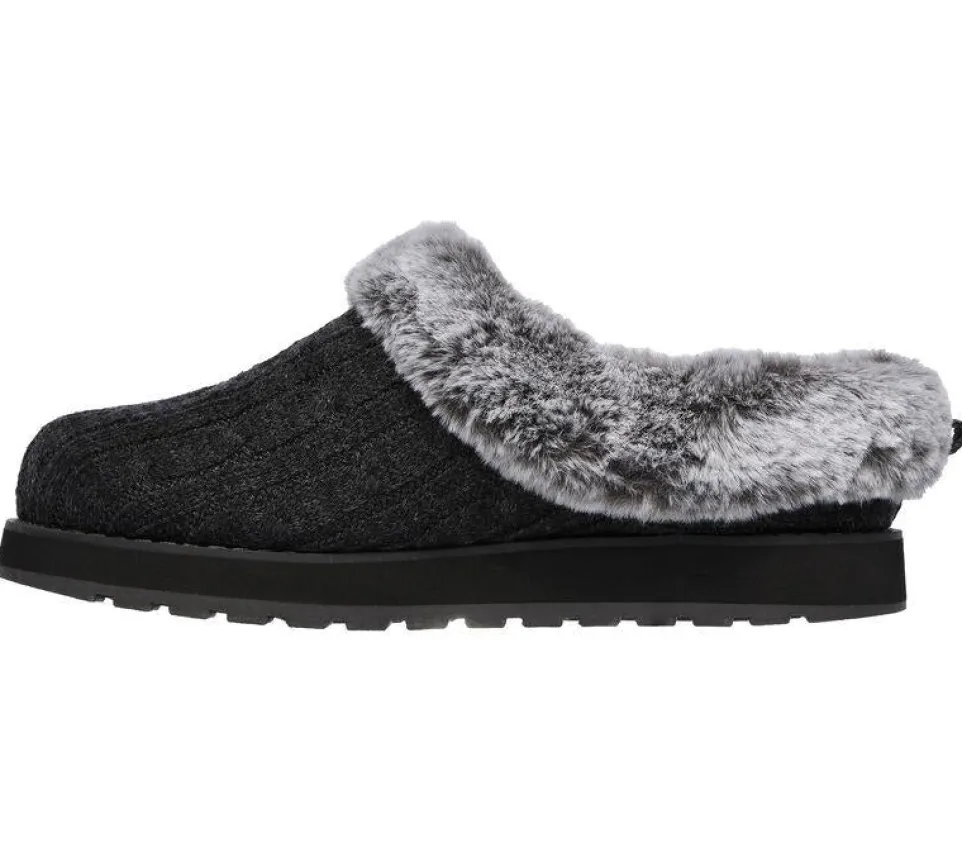 Womens Wide Fit Skechers Keepsakes Ice Angel Mule Slippers - Exclusive